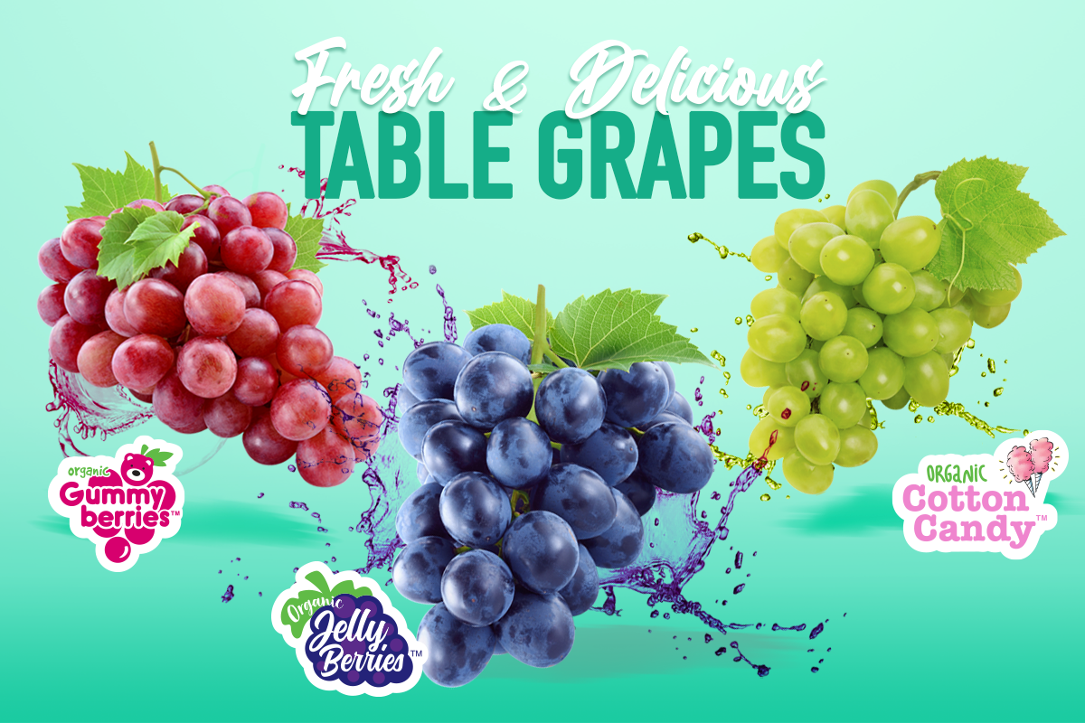 PRODUCT SPOTLIGHT: ORGANIC GREEN TABLE GRAPES - Divine Flavor